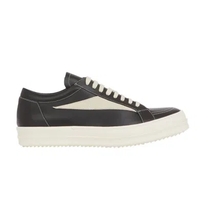 Pre-owned Rick Owens Edfu Vintage Low 'black Milk | Men's Size 44