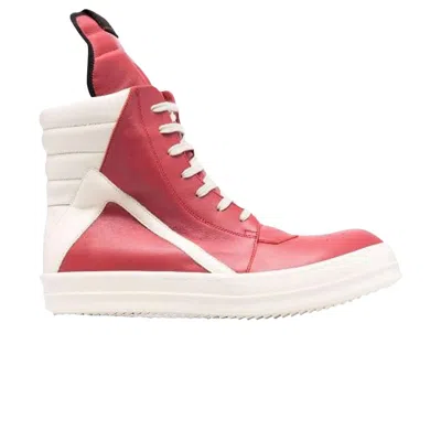 Pre-owned Rick Owens Geobasket High 'carnelian Milk' | Red | Men's Size 42