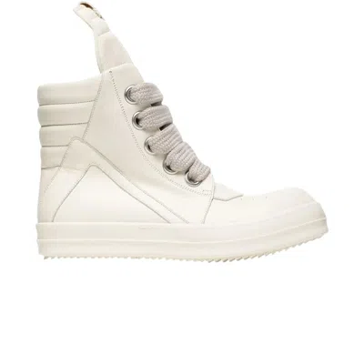 Pre-owned Rick Owens Geobasket High 'milk' | White | Men's Size 45