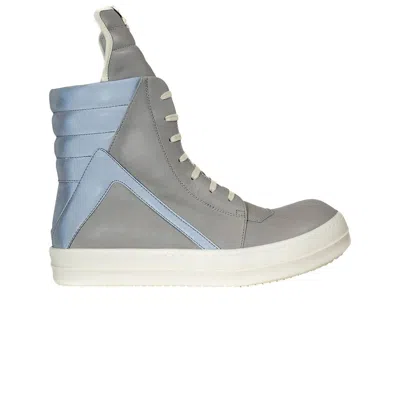 Pre-owned Rick Owens Geobasket High 'pearl Reflective' | Grey | Men's Size 42.5
