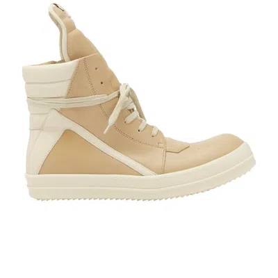 Pre-owned Rick Owens Hollywood Geobasket High 'parchment Milk' | Cream | Men's Size 45 In White