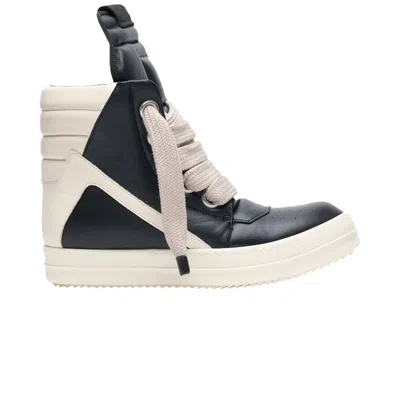 Pre-owned Rick Owens Hollywood Jumbo Lace Geobasket High 'black Milk' | Men's Size 41