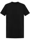 Rick Owens Black Crew Neck T-shirt With Short Sleeves In Black