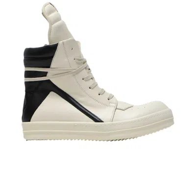 Pre-owned Rick Owens Luxor Geobasket High 'milk Black' | Cream | Men's Size 40 In White