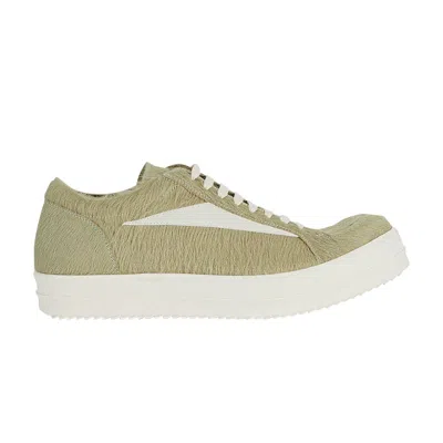 Pre-owned Rick Owens Luxor Runaway Vintage Low 'dirty Acid Cow Fur' | Green | Men's Size 45