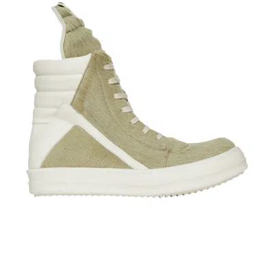 Pre-owned Rick Owens Luxor Runway Geobasket 'dirty Acid' | Green | Men's Size 41