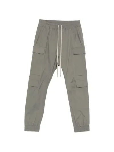 Rick Owens Mastodon Cargo-pockets Drawstring Trousers In Multi