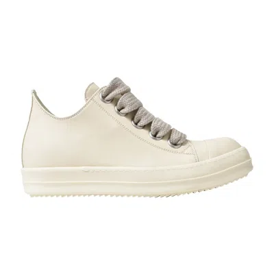 Pre-owned Rick Owens Porterville Jumbo Laced Low 'milk' | White | Men's Size 40