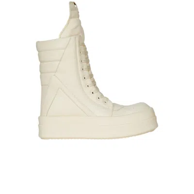Pre-owned Rick Owens Porterville Mega Geobasket High 'milk' | White | Men's Size 41