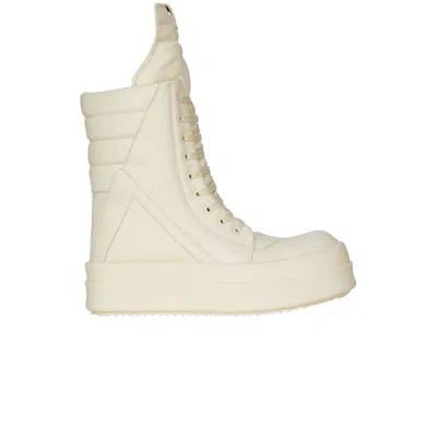 Pre-owned Rick Owens Porterville Mega Geobasket High 'milk' | White | Men's Size 43