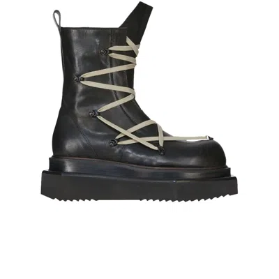 Pre-owned Rick Owens Porterville Pentalaced Turbo Cyclops 'black Pearl' | Men's Size 42