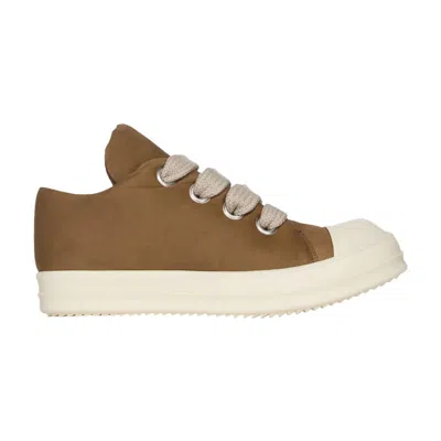 Pre-owned Rick Owens Porterville Runway Jumbo Lace Padded Low Sneaks 'bean' | Brown | Men's Size 42