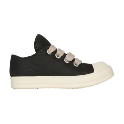 Pre-owned Rick Owens Porterville Runway Jumbo Lace Padded Low Sneaks 'black Milk' | Men's Size 41.5