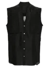 Rick Owens Raw Cut-detailing Vest