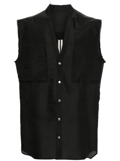 RICK OWENS RICK OWENS RICK OWENS RAW CUT-DETAILING VEST