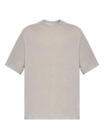 Rick Owens Short-sleeve Crew-neck T-shirt In Brown