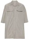 Rick Owens Strap-detail Shirt With Classic Collar For Men