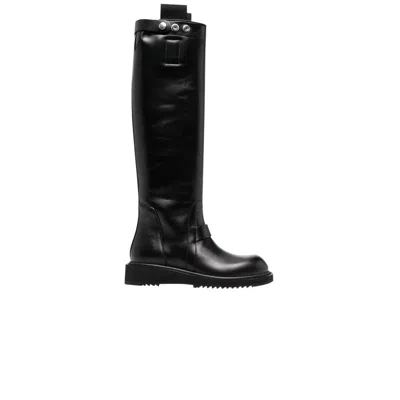 Pre-owned Rick Owens Wmns Anthem Jack Boot 'black' | Women's Size 37