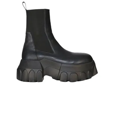 Pre-owned Rick Owens Wmns Beatle Mega Tractor Boot 'black' | Women's Size 37