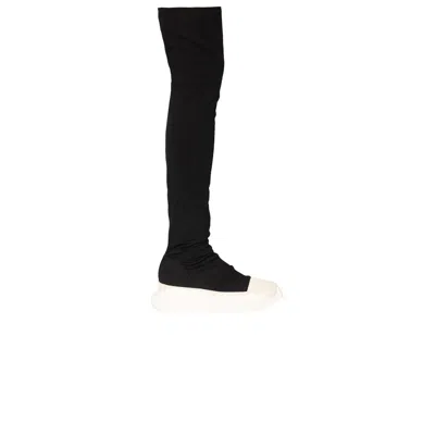 Pre-owned Rick Owens Wmns Drkshdw Abstract Stockings Boot 'black Milk' | Women's Size 35.5