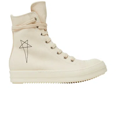 Pre-owned Rick Owens Wmns Drkshdw Fogachine Pentagram Embroidery High 'natural' | White | Women's S