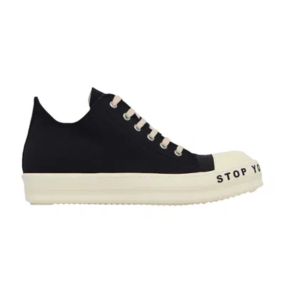 Pre-owned Rick Owens Wmns Edfu Drkshdw Low 'stop Your Breath' | Black | Women's Size 37