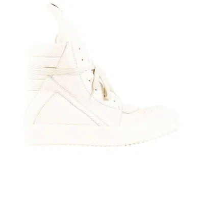 Pre-owned Rick Owens Wmns Hollywood Geobasket High 'milk' | Cream | Women's Size 36 In White