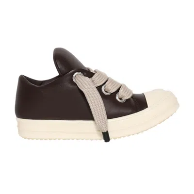 Pre-owned Rick Owens Wmns Hollywood Jumbo Laced Low 'mahogany Milk' | Brown | Women's Size 36