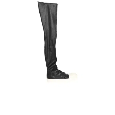 Pre-owned Rick Owens Wmns Hollywood Knee-high Stocking Sneaks 'black Milk' | Women's Size 40