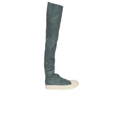 Pre-owned Rick Owens Wmns Hollywood Knee-high Stocking Sneaks 'mouthwash Milk' | Blue | Women's Siz