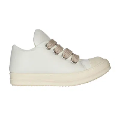 Pre-owned Rick Owens Wmns Hollywood Runaway Jumbo Laced Low 'milk' | White | Women's Size 35.5