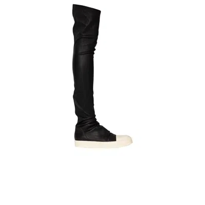 Pre-owned Rick Owens Wmns Knee High Stocking Sneaker 'black' | Women's Size 37