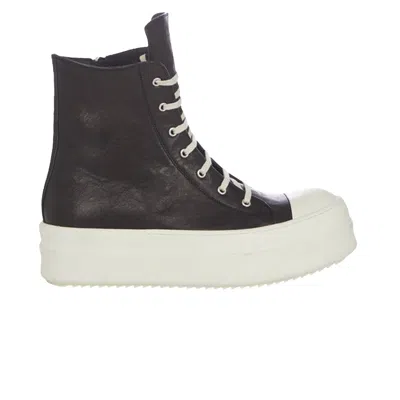 Pre-owned Rick Owens Wmns Lido Mega Bumper High 'black Milk' | Women's Size 37