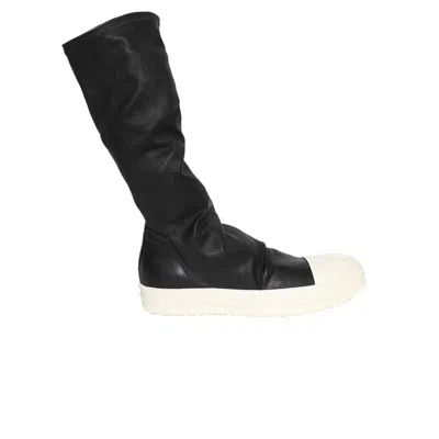 Pre-owned Rick Owens Wmns Porterville Stocking Sneaks 'black Milk' | Women's Size 37