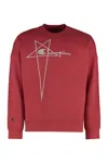 Rick Owens Crew-neck Cotton Sweatshirt Graphic Print