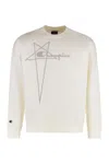 Rick Owens Crew-neck Cotton Sweatshirt Logo Patch