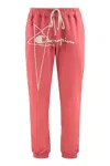 Rick Owens X Champion Cotton Track Pants In Red