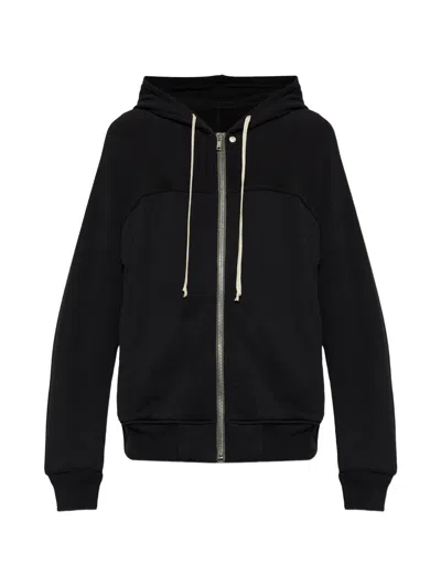 Rick Owens Black Cotton Sweatshirt In Multi