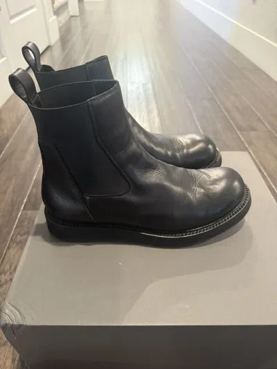 Pre-owned Rick Owens Rick Ownes Chelsea Creeper - Hard To Find Shoes In Black