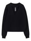 Rick Owens Eclipse Knit Sweater Black Knitwear Black In Black