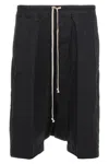 Rick Owens Bermuda Shorts With Back Pockets And Elastic Waistband