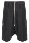 Rick Owens Bermuda Shorts With Back Pockets And Elastic Waistband