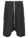 Rick Owens Bermuda Shorts With Back Pockets And Elastic Waistband