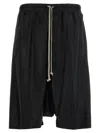 Rick Owens Bermuda Shorts With Back Pockets And Elastic Waistband