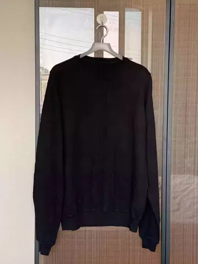 Pre-owned Rick Owens Rickowens Long-sleeved Sweatshirt In Black