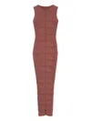 Rick Owens Tank Dress In Brown