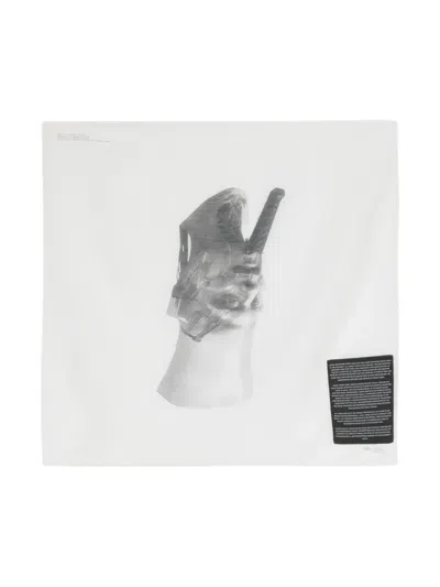 Rick Owens Ron Bandana Scarf In White