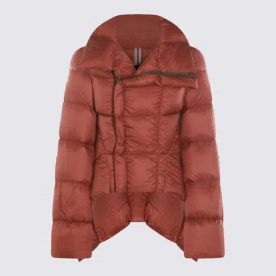 RICK OWENS ROSE WOOD DOWN JACKET