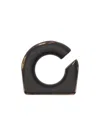 Rick Owens Round Claw-set Earrings In Black