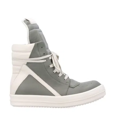 Rick Owens Round-head High-top Casual Shoes In Celadon_green